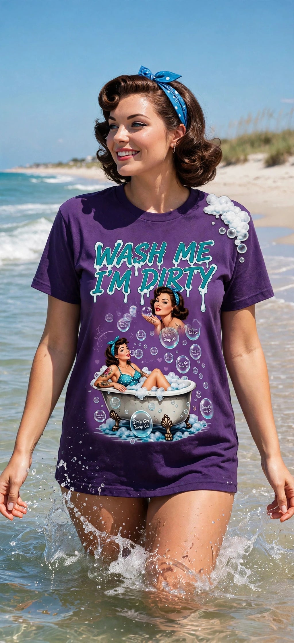 Dirty Girl Soap Co - Wash Me I'm Dirty black tee