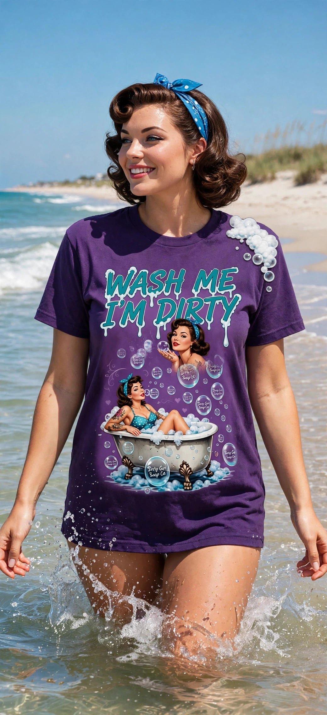 Dirty Girl Soap Co - Wash Me I'm Dirty black tee