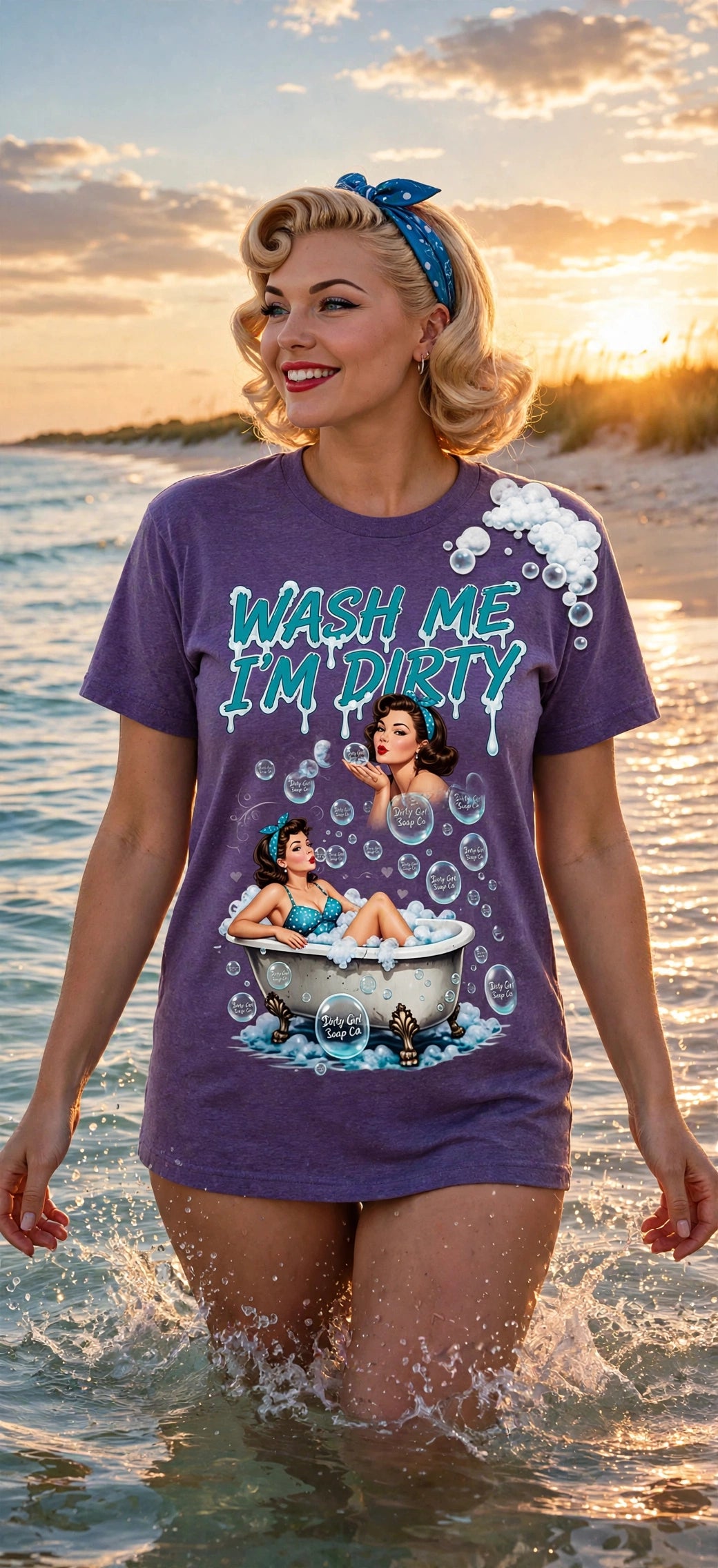 Dirty Girl Soap Co tee - beach lifestyle